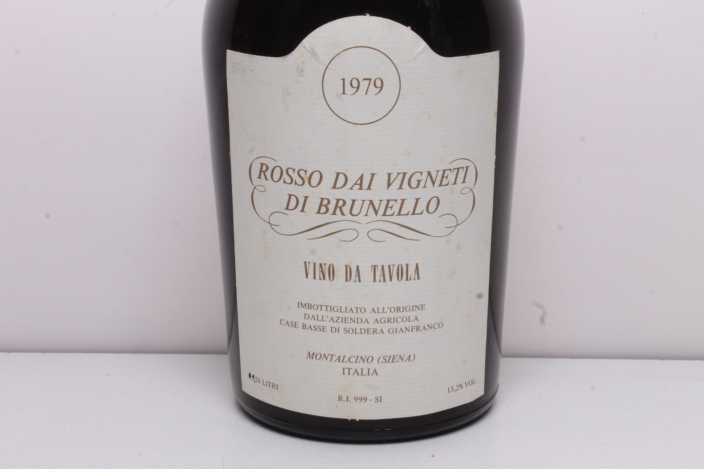 Soldera Case Basse, Rosso Dai Vigneti di Brunello 1979 - 150cl