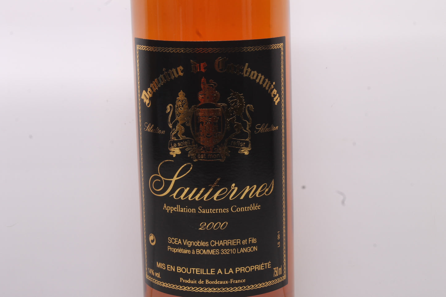 Domaine de Carbonnieu, Sauternes 2000 - 75cl