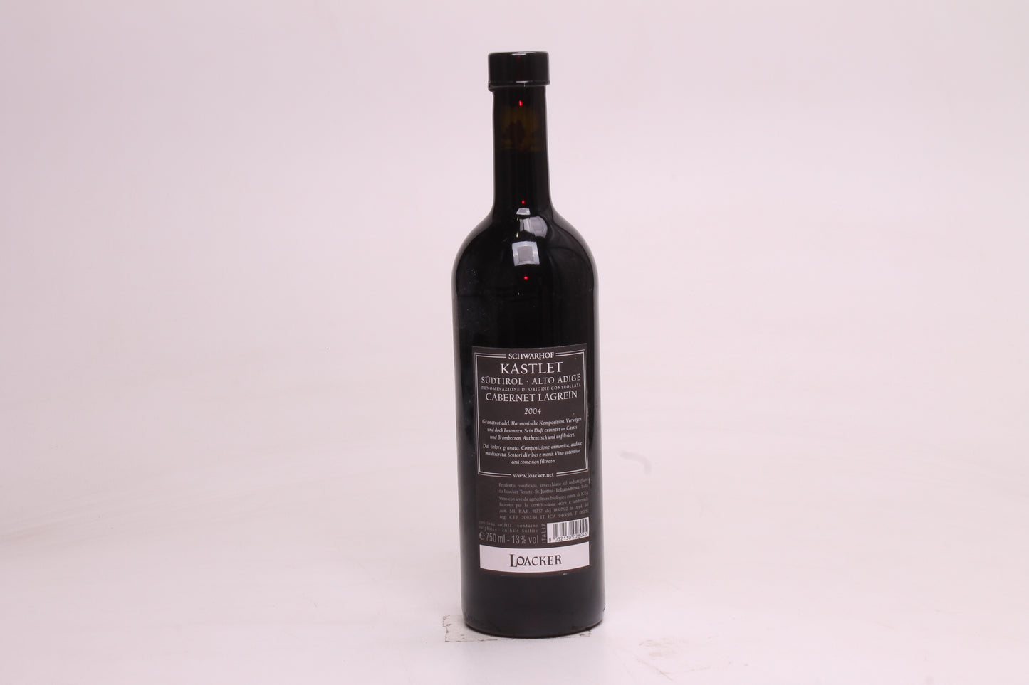 Tenute Loacker Schwarhof, Kastlet Cabernet Sauvignon Lagrein Sudtirol-Alto Adige Trentino-Alto Adige 2004 - 75cl