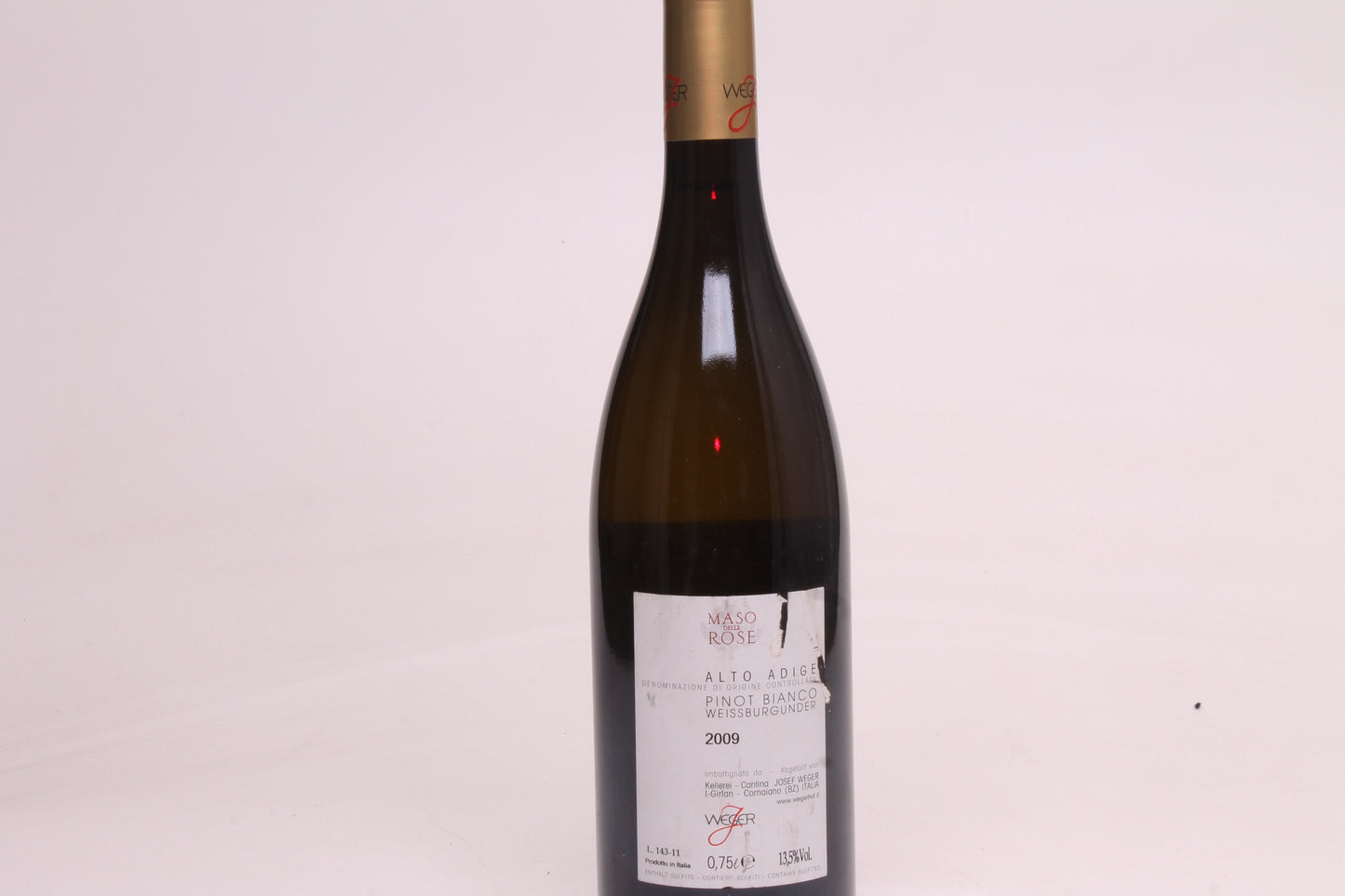 Ansitz Josef Weger 'Maso delle Rose' Weissburgunder Sudtirol - Alto Adige Trentino-Alto Adige 2009 - 75cl