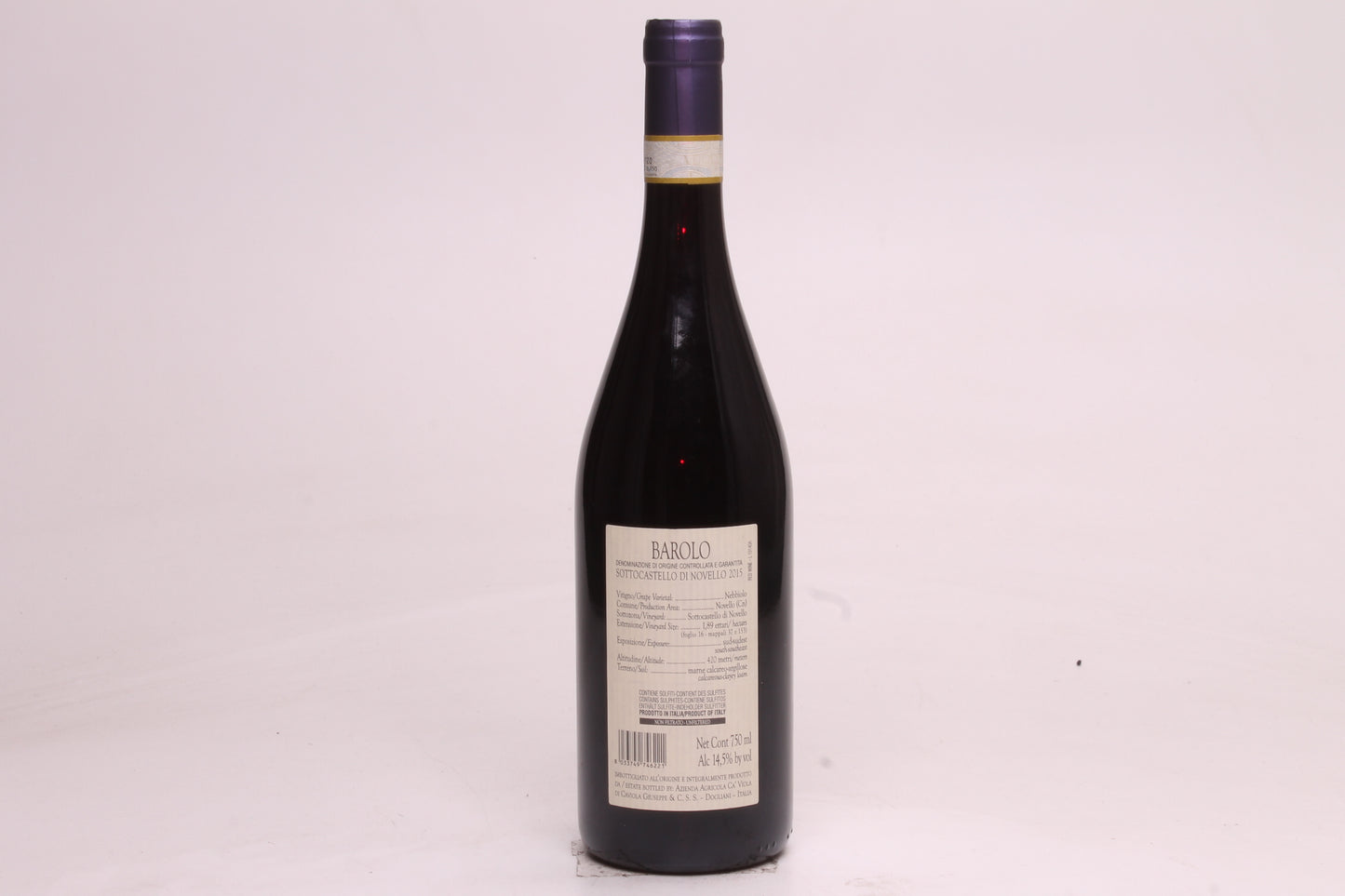 Ca' Viola, Sottocastello di Novello, Barolo 2015 - 75cl