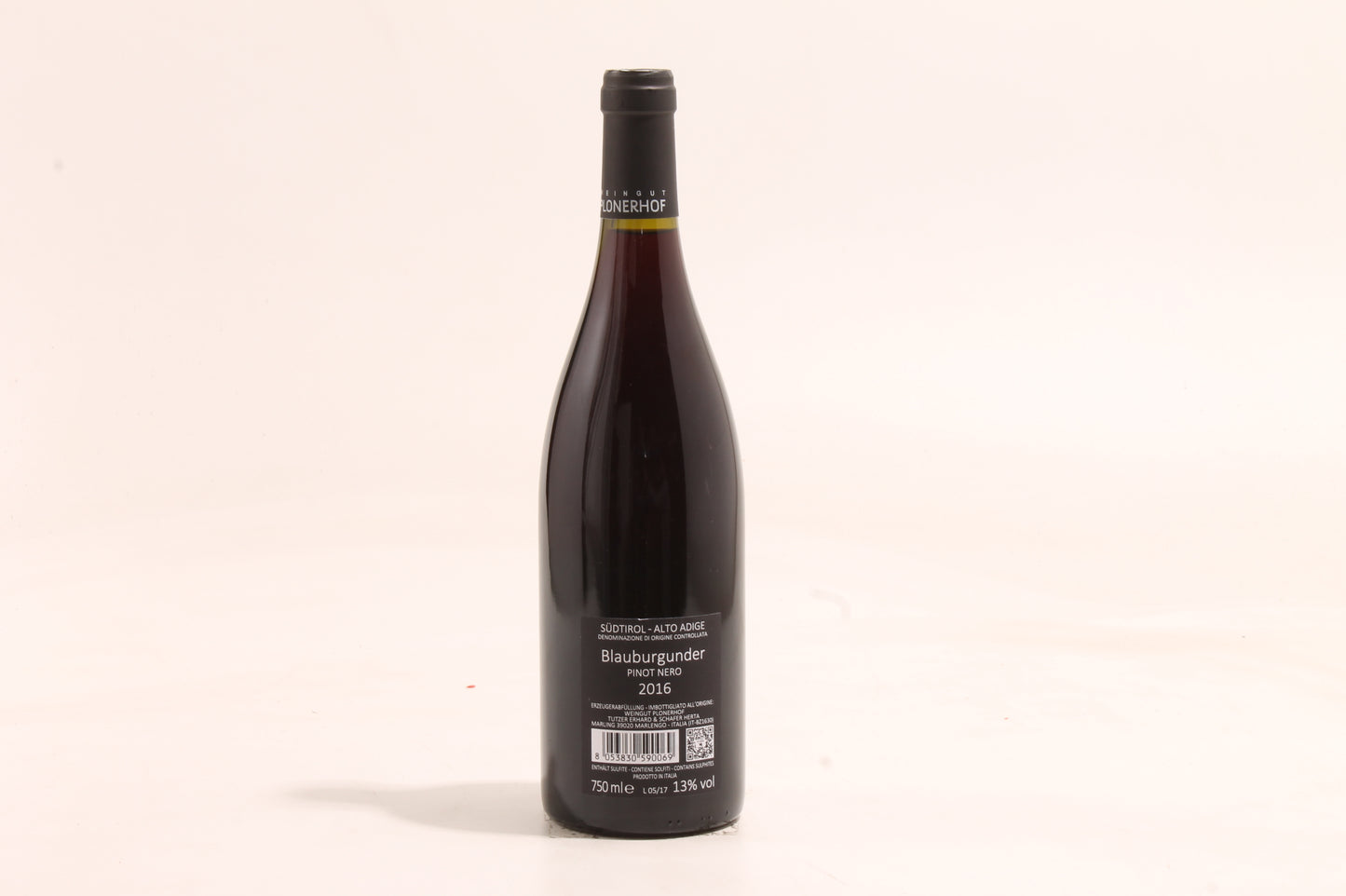 Weingut Plonerhof, Ploner Blauburgunder - Pinot Nero Sudtirol - Alto Adige, Trentino-Alto Adige, Italy 2016 - 75cl