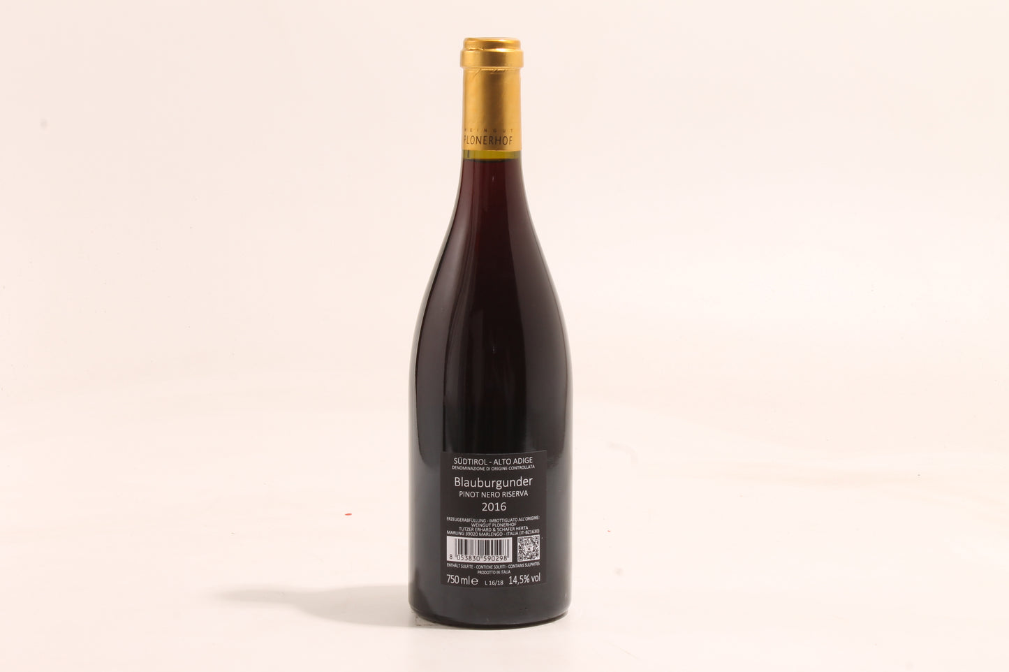 Weingut Plonerhof, Ploner Exclusiv Riserva Blauburgunder - Pinot Nero Sudtirol - Alto Adige 2016 - 75cl